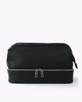 Vegan Leather Toiletry Bag Vegan Leather Toiletry Bag - Jet Black
