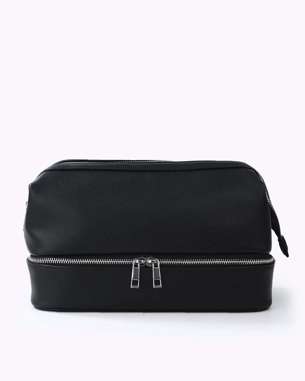 Vegan Leather Toiletry Bag Vegan Leather Toiletry Bag - Jet Black