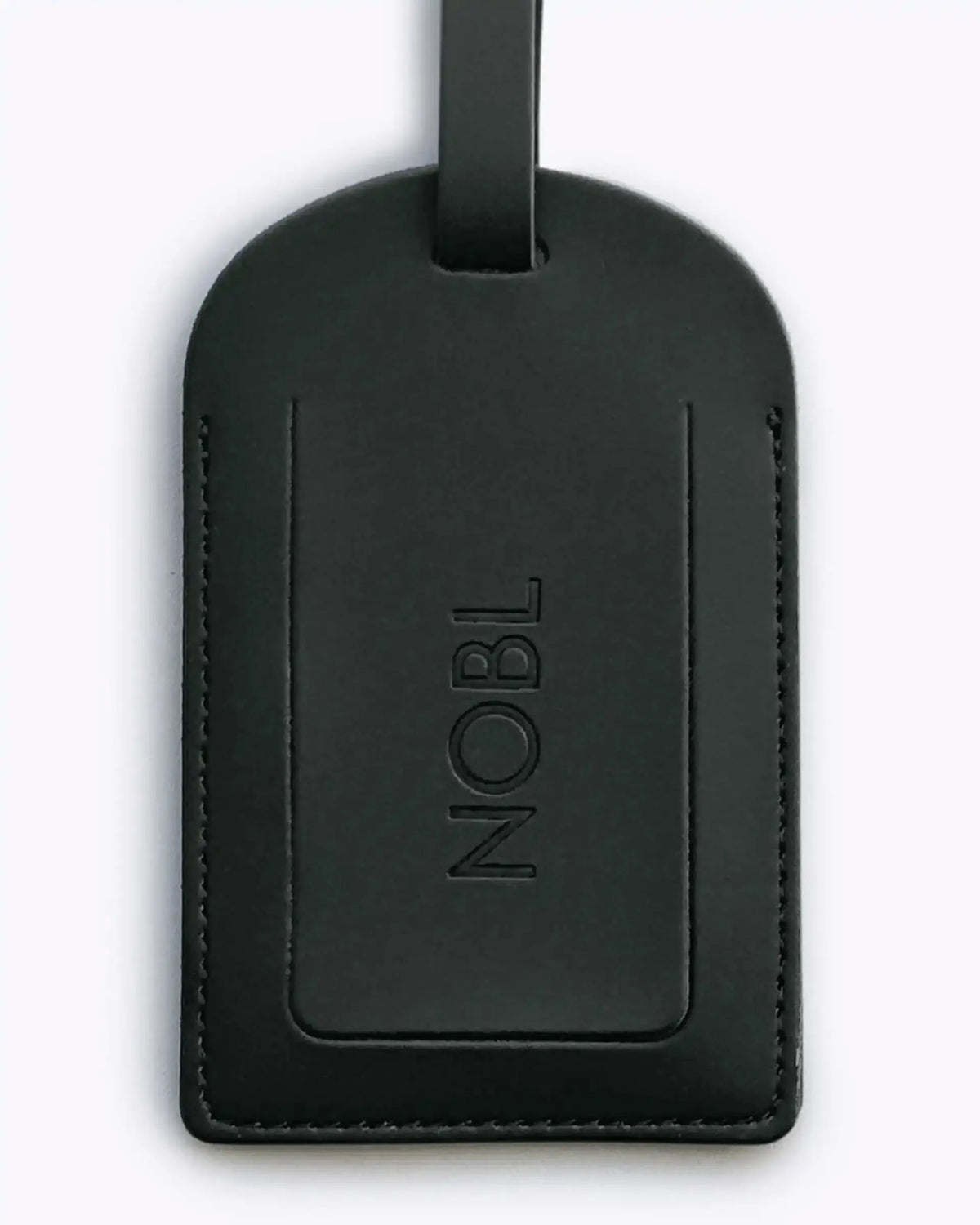 Leather Luggage Tag Leather Luggage Tag - Jet Black