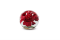 Vase 25cm avec orchidées rouges