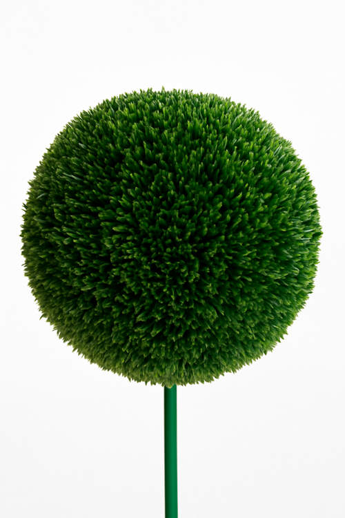 Boule de décoration anti-UV 20" avec tige métallique 10" verte