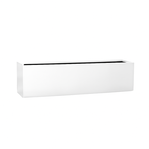 Bac en fibre de verre blanc brillant XL