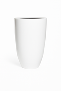Objet décoratif en fibre de verre blanc brillant XL