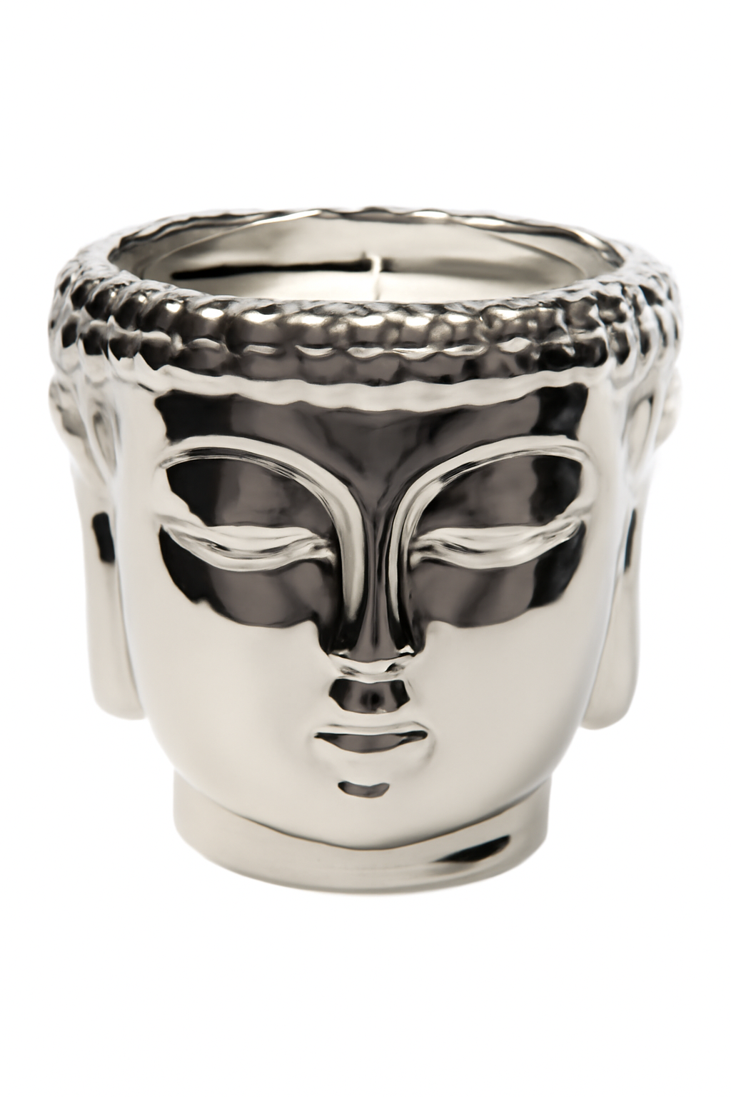 Bougie parfumée argentée dorée blanche 3 mèches