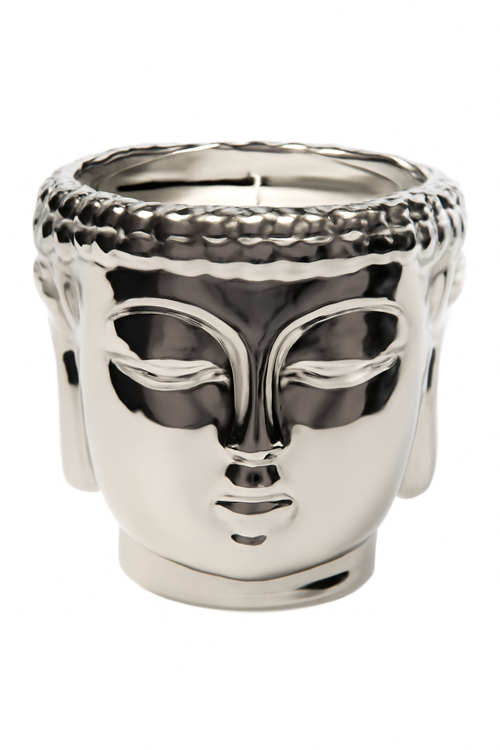Bougie parfumée argentée dorée blanche 3 mèches