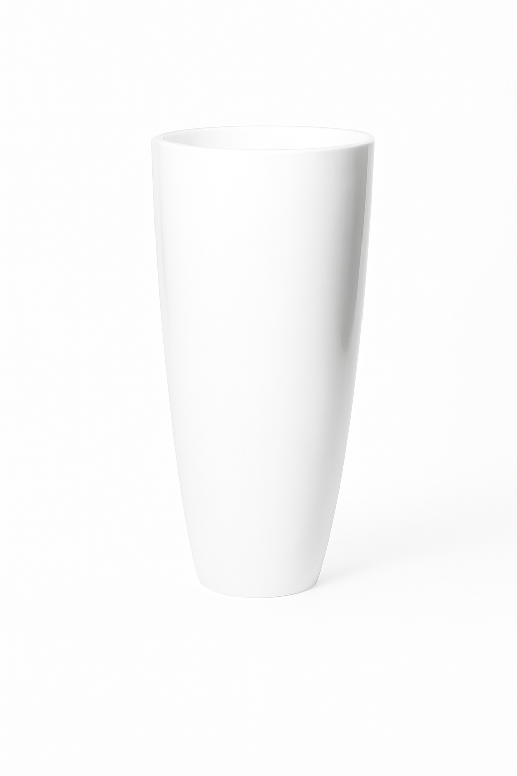 Plante artificielle en fibre de verre blanche brillante XXL