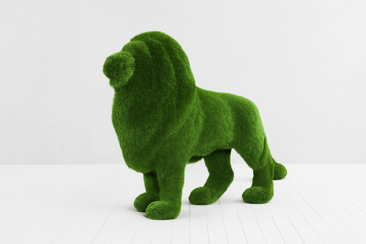 Lion décoratif debout