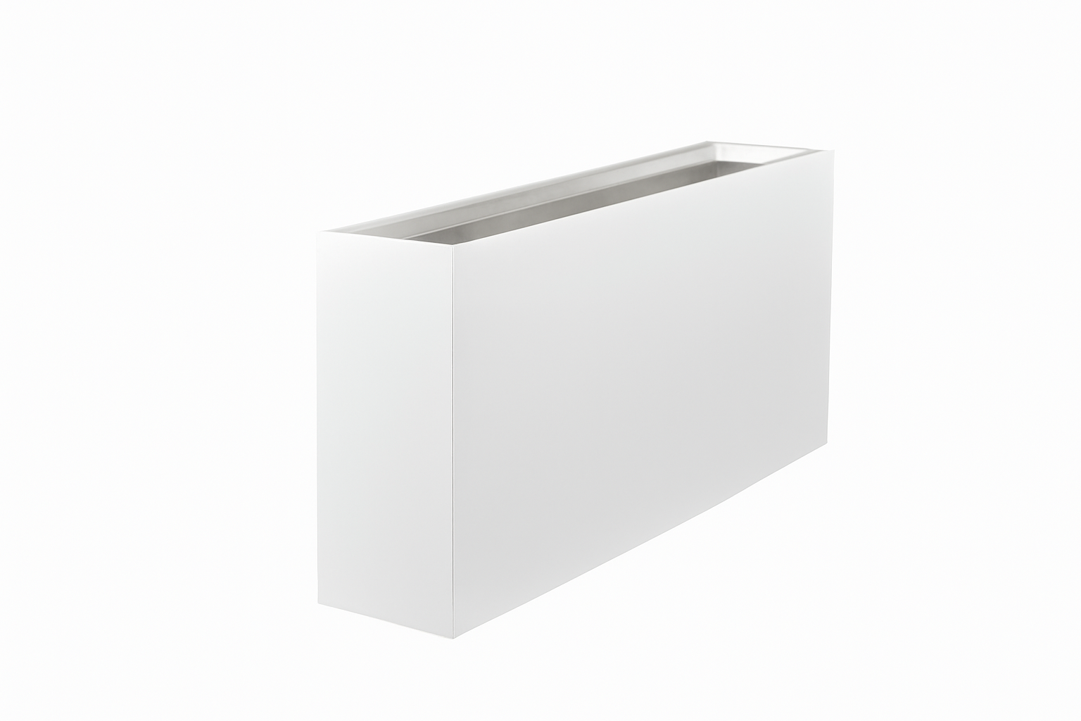 Cache-pot rectangulaire étroit